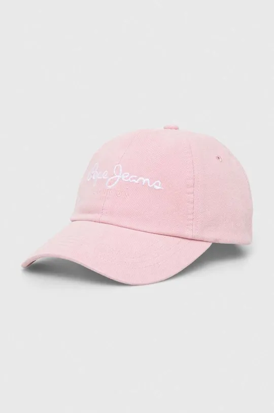 ροζ Βαμβακερό καπέλο του μπέιζμπολ Pepe Jeans OPHELIE Γυναικεία
