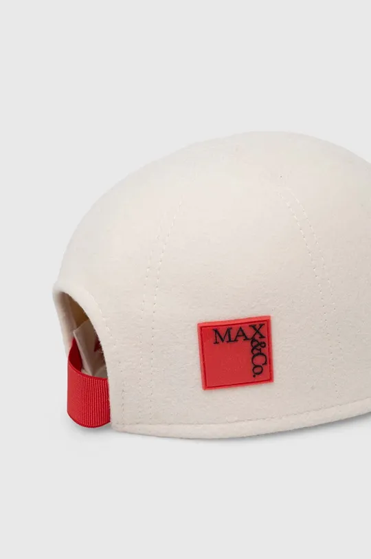 MAX&Co. czapka z daszkiem wełniana 100 % Wełna