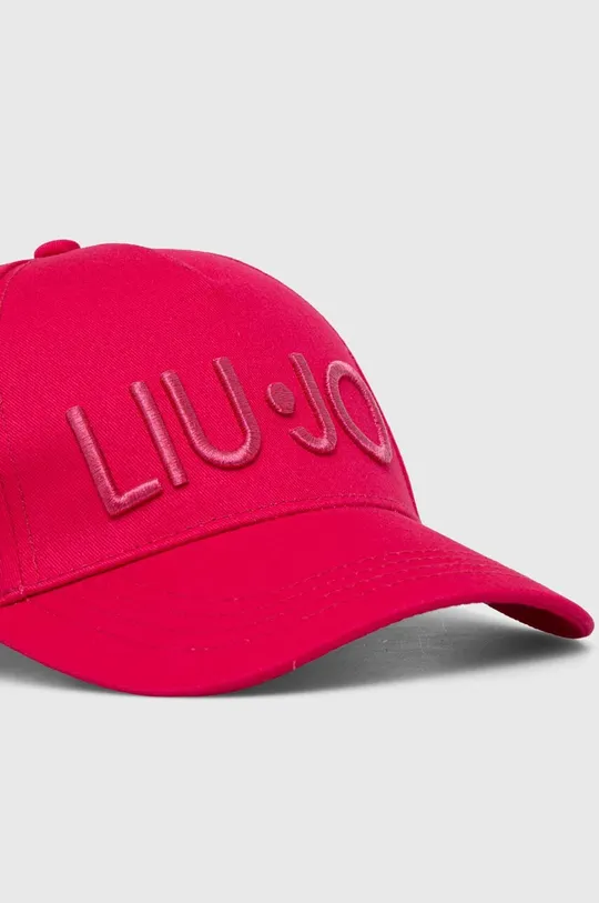 Βαμβακερό καπέλο του μπέιζμπολ Liu Jo ροζ