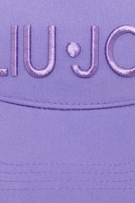 Βαμβακερό καπέλο του μπέιζμπολ Liu Jo μωβ