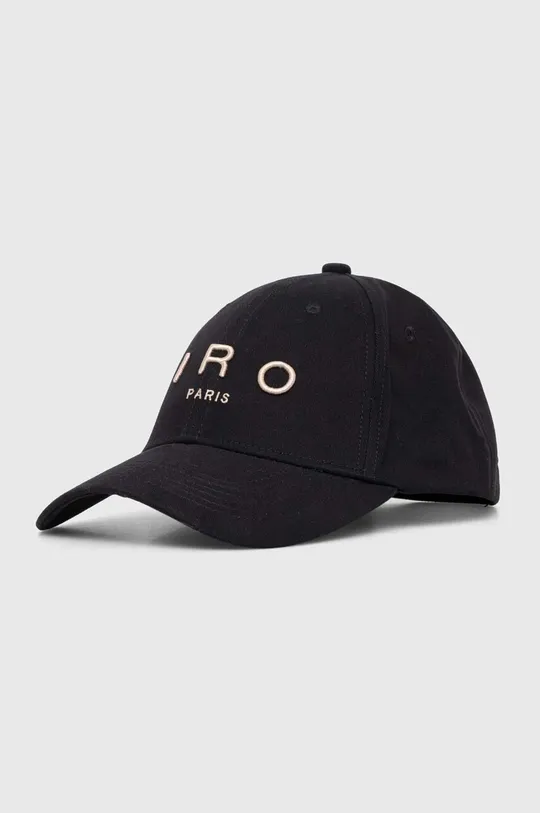 czarny IRO czapka z daszkiem bawełniana Damski