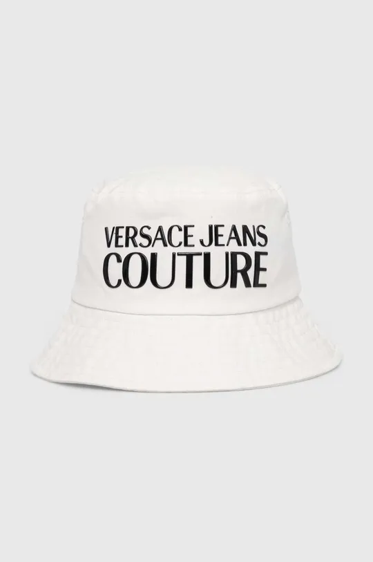bela Bombažni klobuk Versace Jeans Couture Ženski