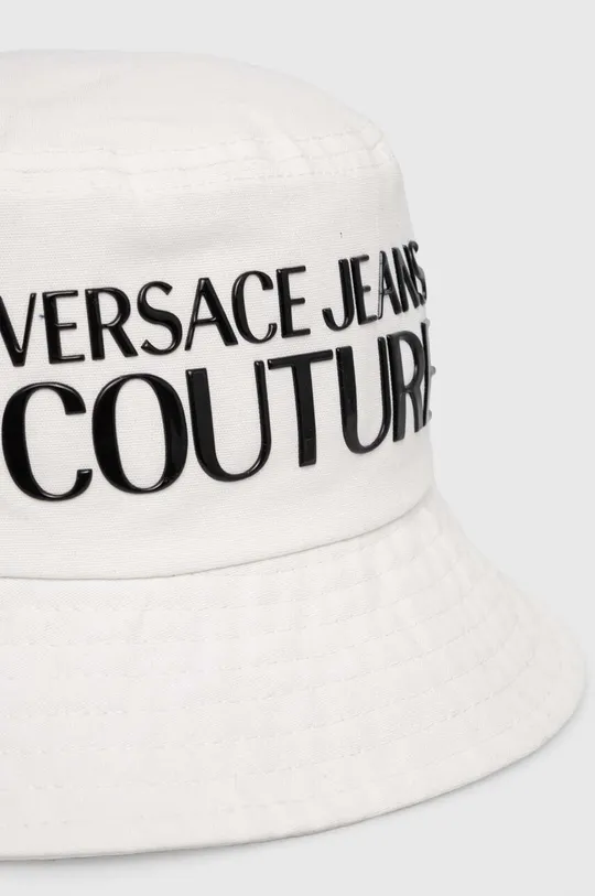 Bombažni klobuk Versace Jeans Couture bela