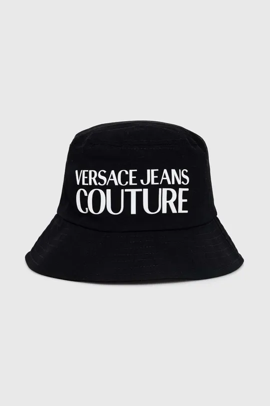 crna Pamučni šešir Versace Jeans Couture Ženski