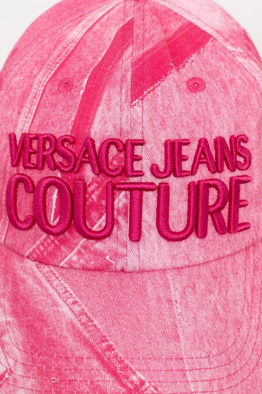 Kapa s šiltom Versace Jeans Couture roza