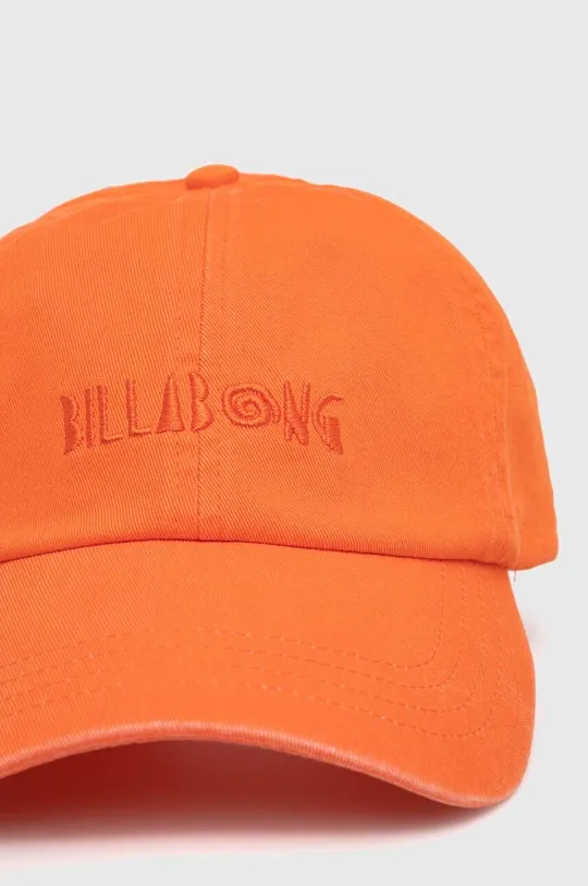 Хлопковая кепка Billabong оранжевый