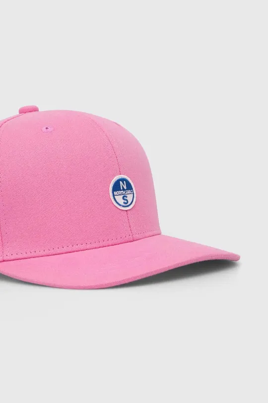 Βαμβακερό καπέλο του μπέιζμπολ North Sails ροζ