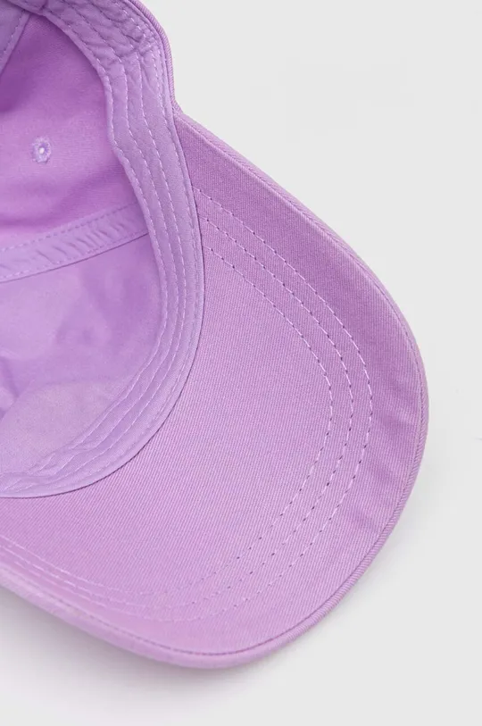 fioletowy Roxy czapka z daszkiem bawełniana