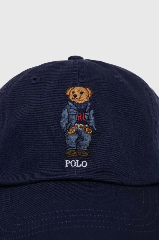 Хлопковая кепка Polo Ralph Lauren тёмно-синий