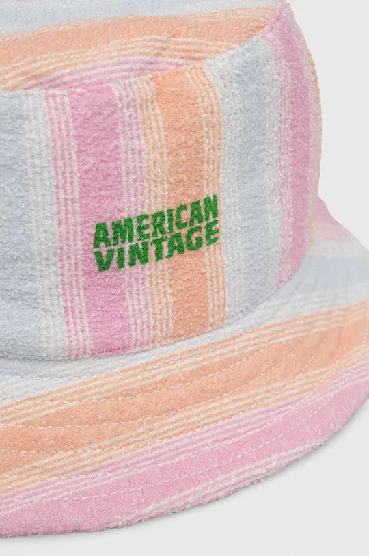 American Vintage kapelusz bawełniany multicolor