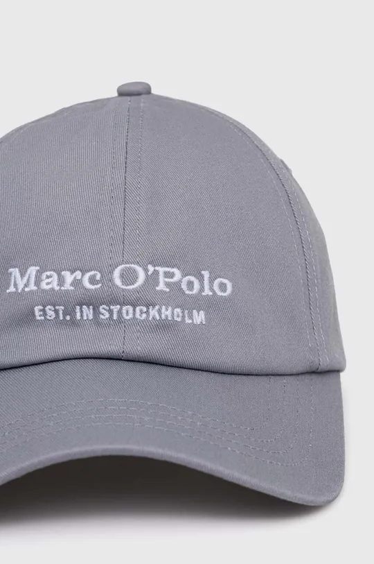 Marc O'Polo berretto da baseball in cotone grigio