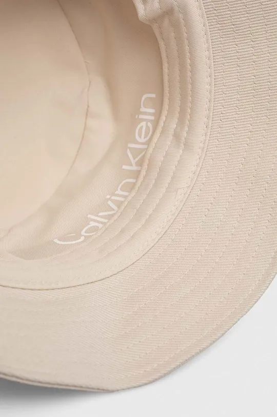 béžová Bavlnený klobúk Calvin Klein