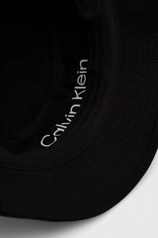 czarny Calvin Klein kapelusz bawełniany
