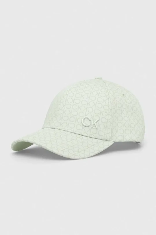 zelena Pamučna kapa sa šiltom Calvin Klein Ženski