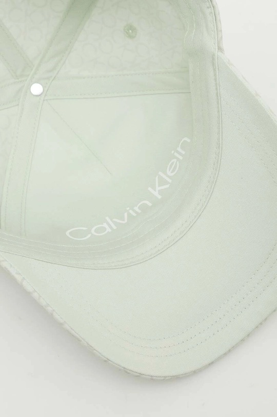 zöld Calvin Klein pamut baseball sapka