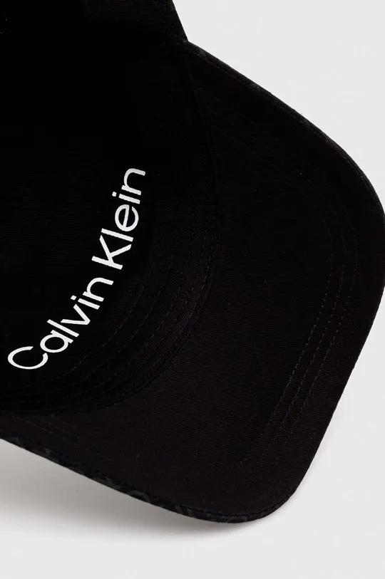 črna Bombažna bejzbolska kapa Calvin Klein