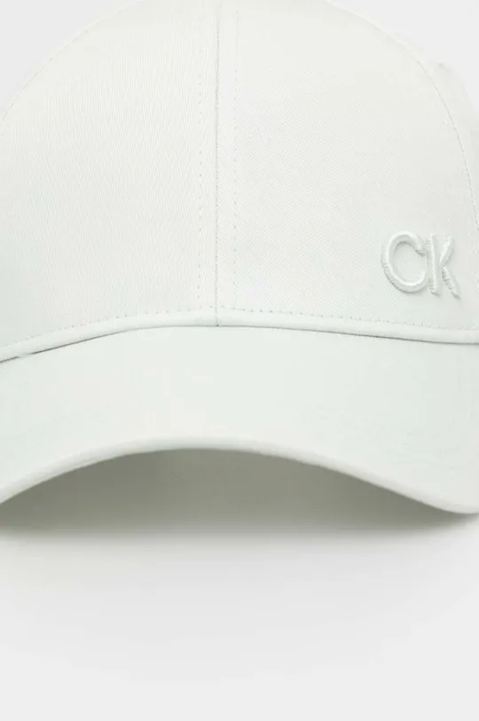 Bombažna bejzbolska kapa Calvin Klein zelena