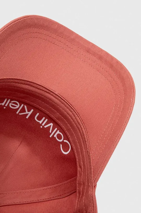ροζ Βαμβακερό καπέλο του μπέιζμπολ Calvin Klein