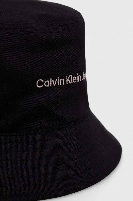 Bavlnený klobúk Calvin Klein Jeans čierna