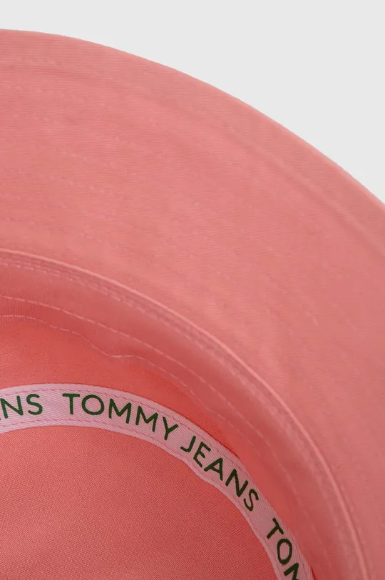 rózsaszín Tommy Jeans pamut sapka