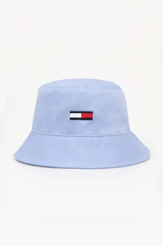 modra Bombažni klobuk Tommy Jeans Ženski
