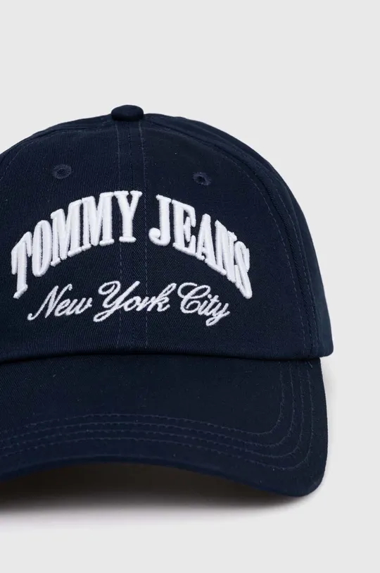 Pamučna kapa sa šiltom Tommy Jeans mornarsko plava