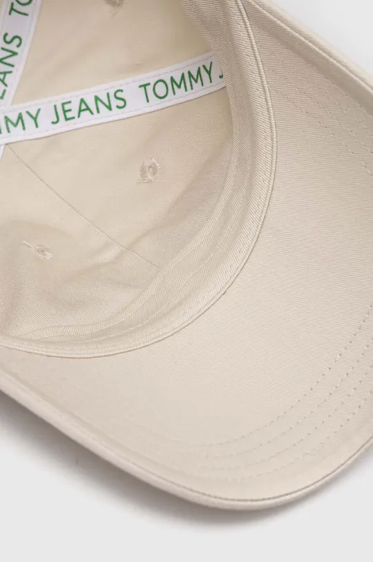 μπεζ Βαμβακερό καπέλο του μπέιζμπολ Tommy Jeans