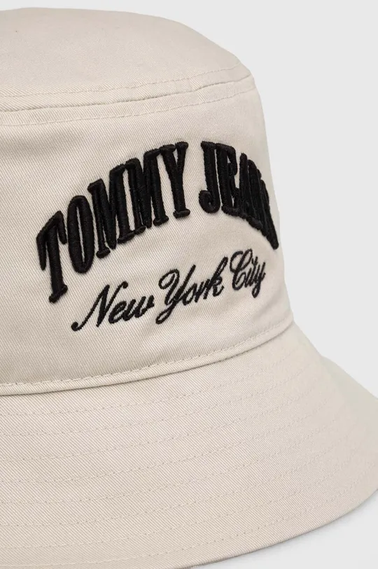 Bavlnený klobúk Tommy Jeans béžová