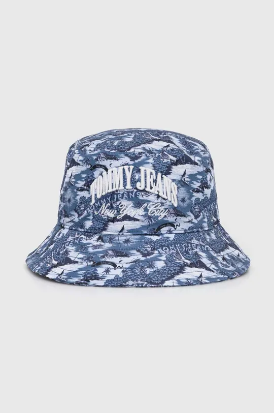 modra Bombažni klobuk Tommy Jeans Ženski