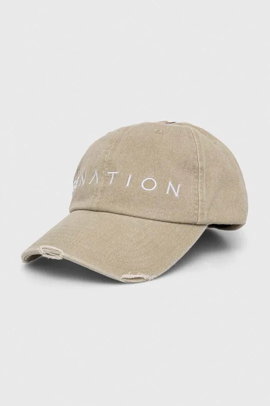 beżowy P.E Nation czapka z daszkiem bawełniana Damski