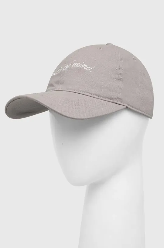 γκρί Βαμβακερό καπέλο του μπέιζμπολ Hollister Co. Γυναικεία