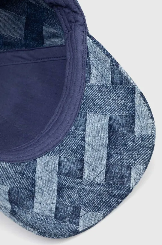 niebieski Kurt Geiger London czapka z daszkiem jeansowa