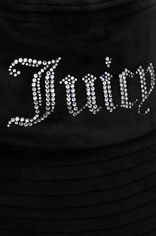 czarny Juicy Couture kapelusz welurowy