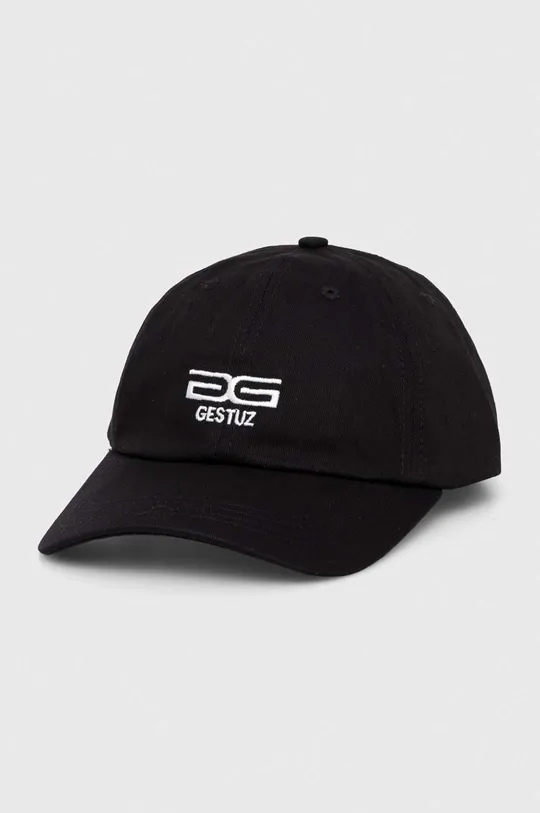 μαύρο Βαμβακερό καπέλο του μπέιζμπολ Gestuz Γυναικεία