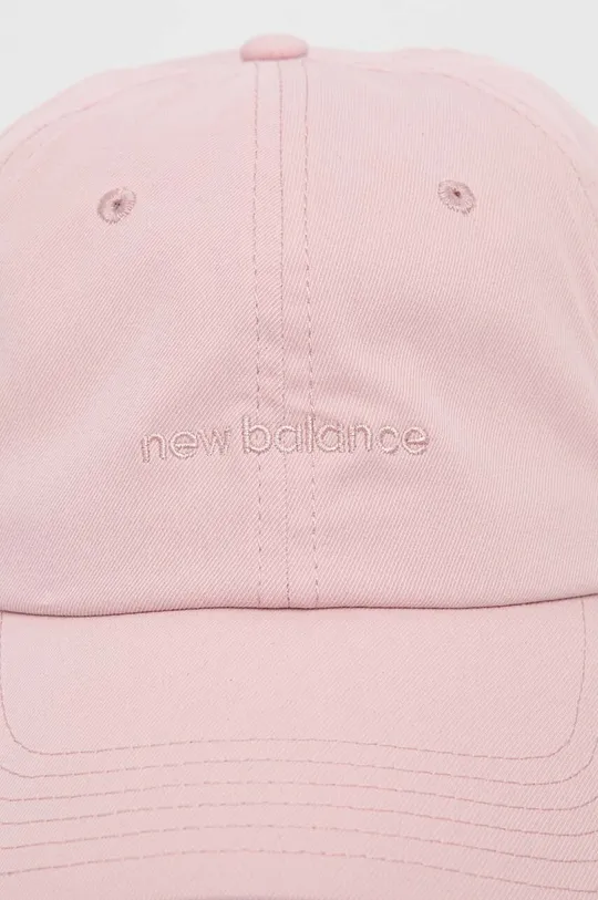 New Balance czapka z daszkiem LAH21100OKB różowy
