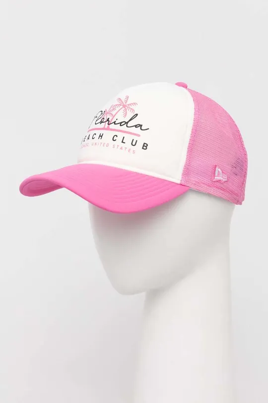 różowy New Era czapka z daszkiem Damski