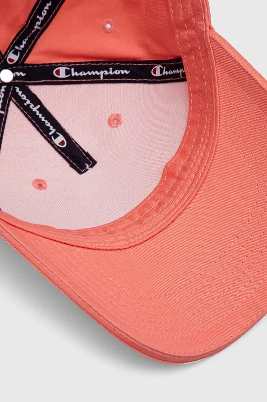 ροζ Βαμβακερό καπέλο του μπέιζμπολ Champion 0