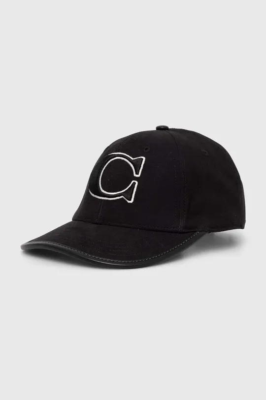μαύρο Βαμβακερό καπέλο του μπέιζμπολ Coach Γυναικεία