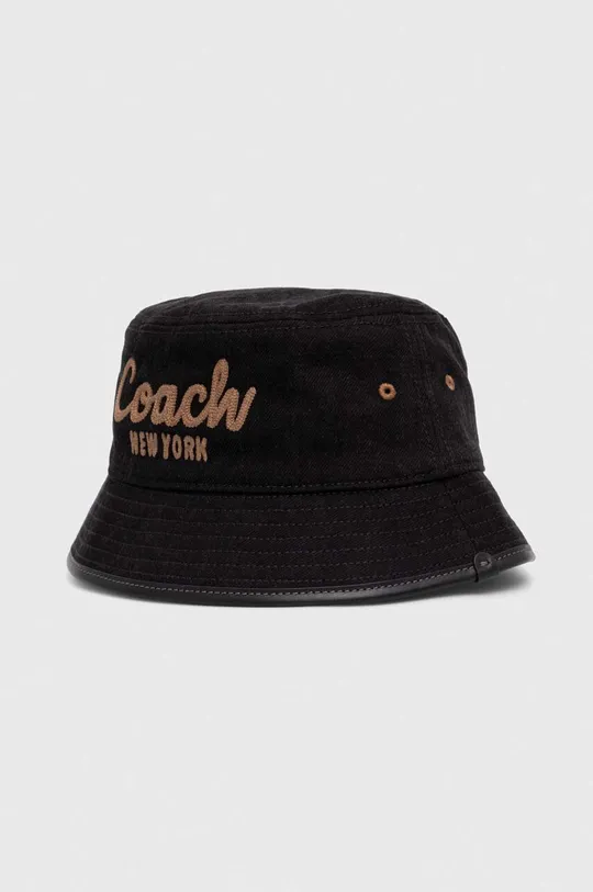 Coach kapelusz jeansowy czarny