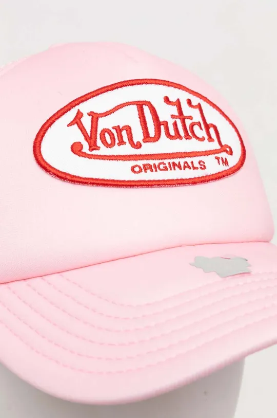 Von Dutch czapka z daszkiem różowy