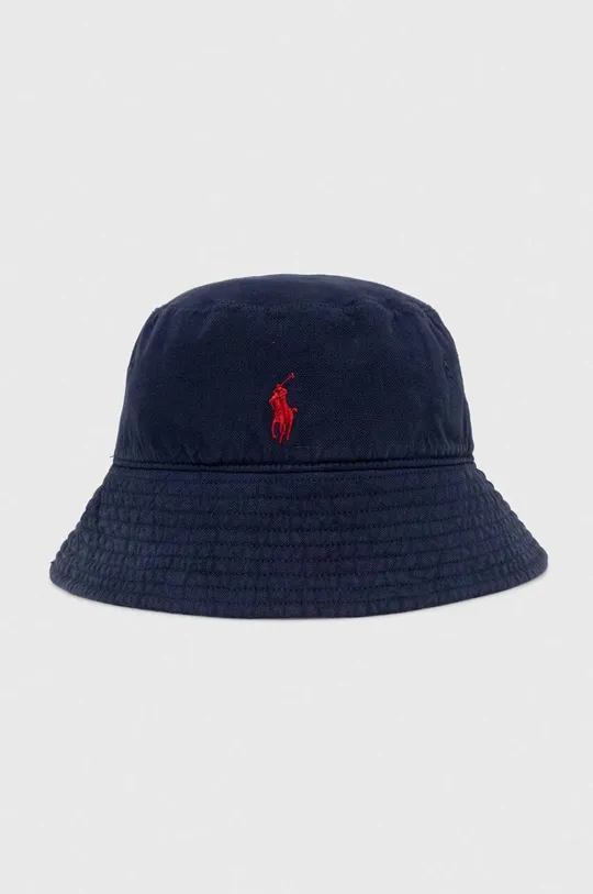 tmavomodrá Ľanový klobúk Polo Ralph Lauren Dámsky