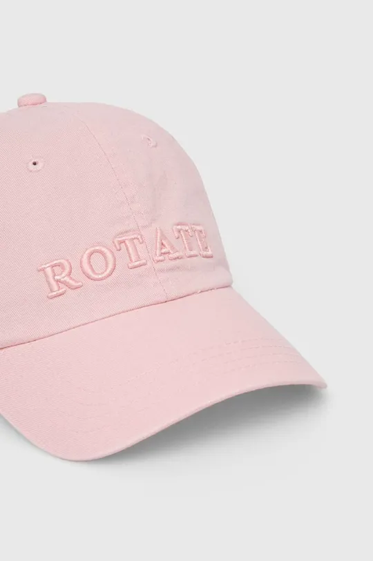 Βαμβακερό καπέλο του μπέιζμπολ Rotate ροζ