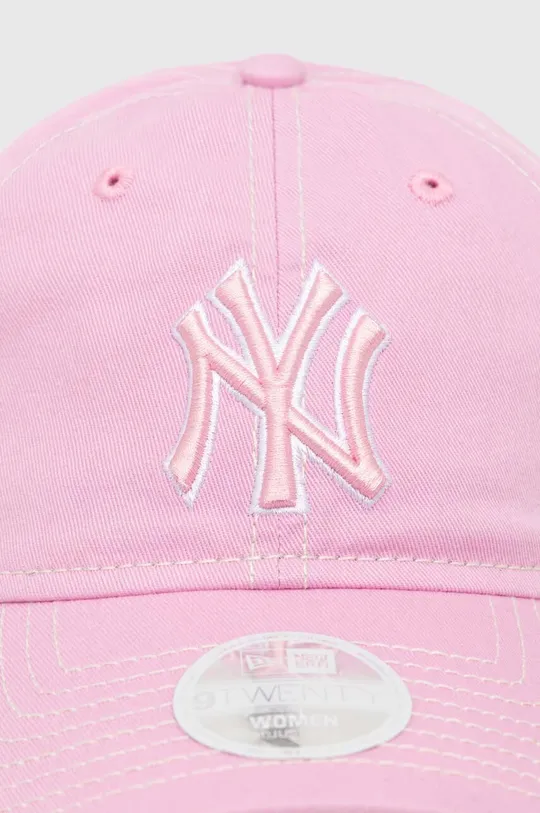 Бавовняна бейсболка New Era 9Forty New York Yankees рожевий