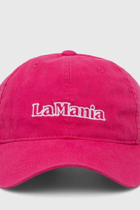La Mania czapka z daszkiem bawełniana CZAPKA ESSENTIAL CUP różowy