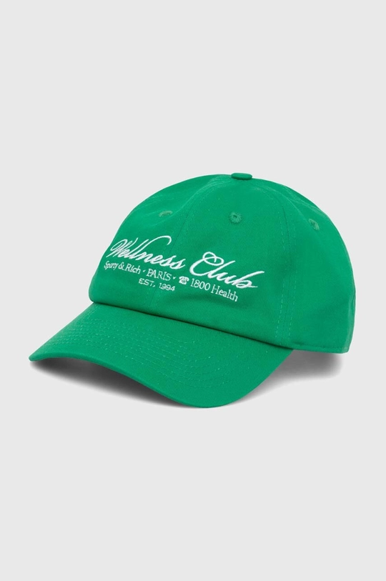 Sporty & Rich șapcă de baseball din bumbac 1800 Health Embroidered Hat bumbac verde AC039S405HV