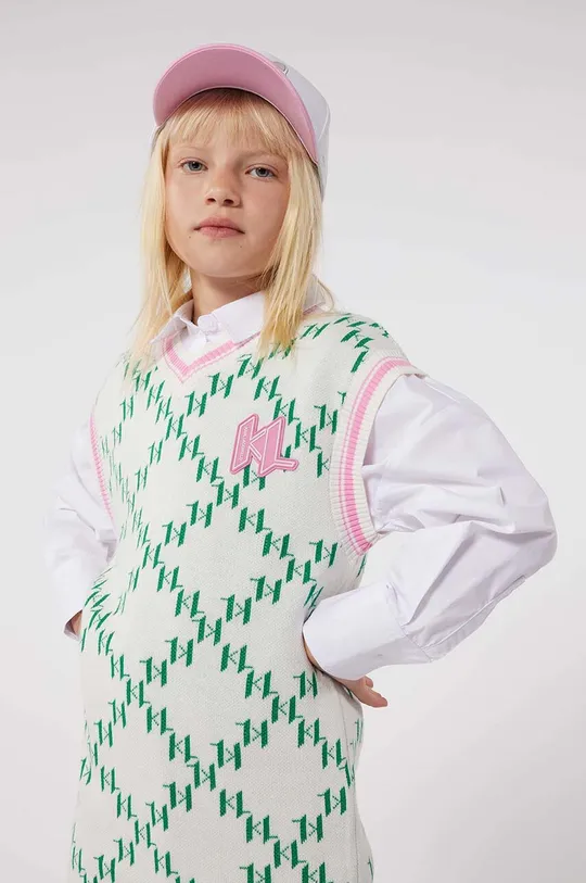 Детская хлопковая кепка Karl Lagerfeld Для девочек