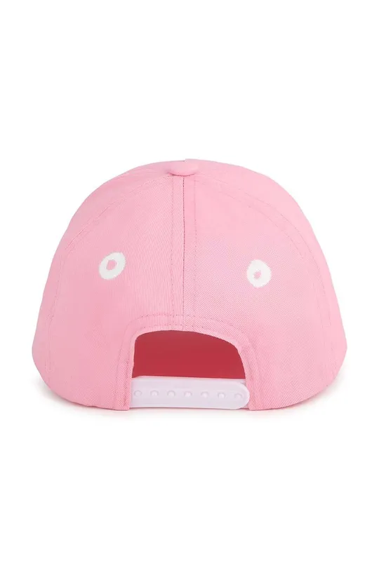 Дитяча бавовняна кепка Marc Jacobs рожевий