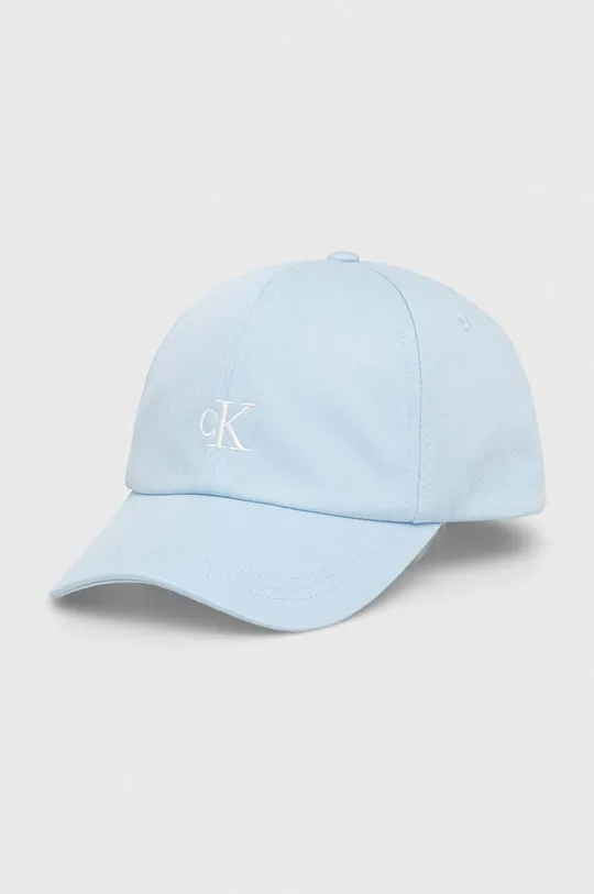 μπλε Παιδικό βαμβακερό καπέλο μπέιζμπολ Calvin Klein Jeans Για κορίτσια