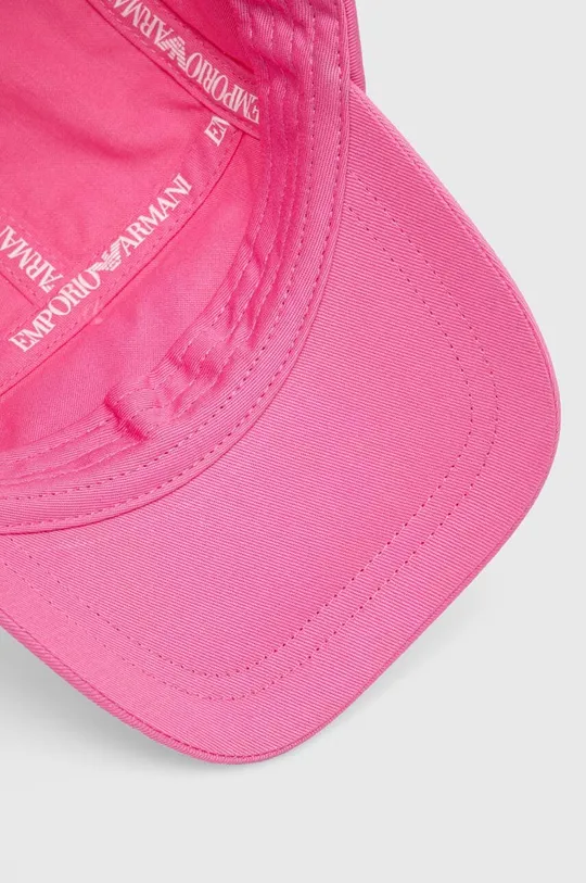 розовый Детская хлопковая кепка Emporio Armani