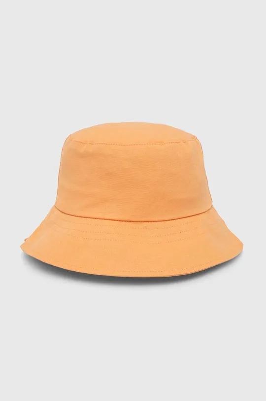 oranžna Otroški bombažni klobuk United Colors of Benetton Dekliški